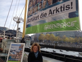 Treffen mit Greenpeace auf der Beluga II (November 2013)