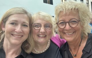 Selfie mit Beate Müller-Gemmeke beim Hoffest des BMAS.