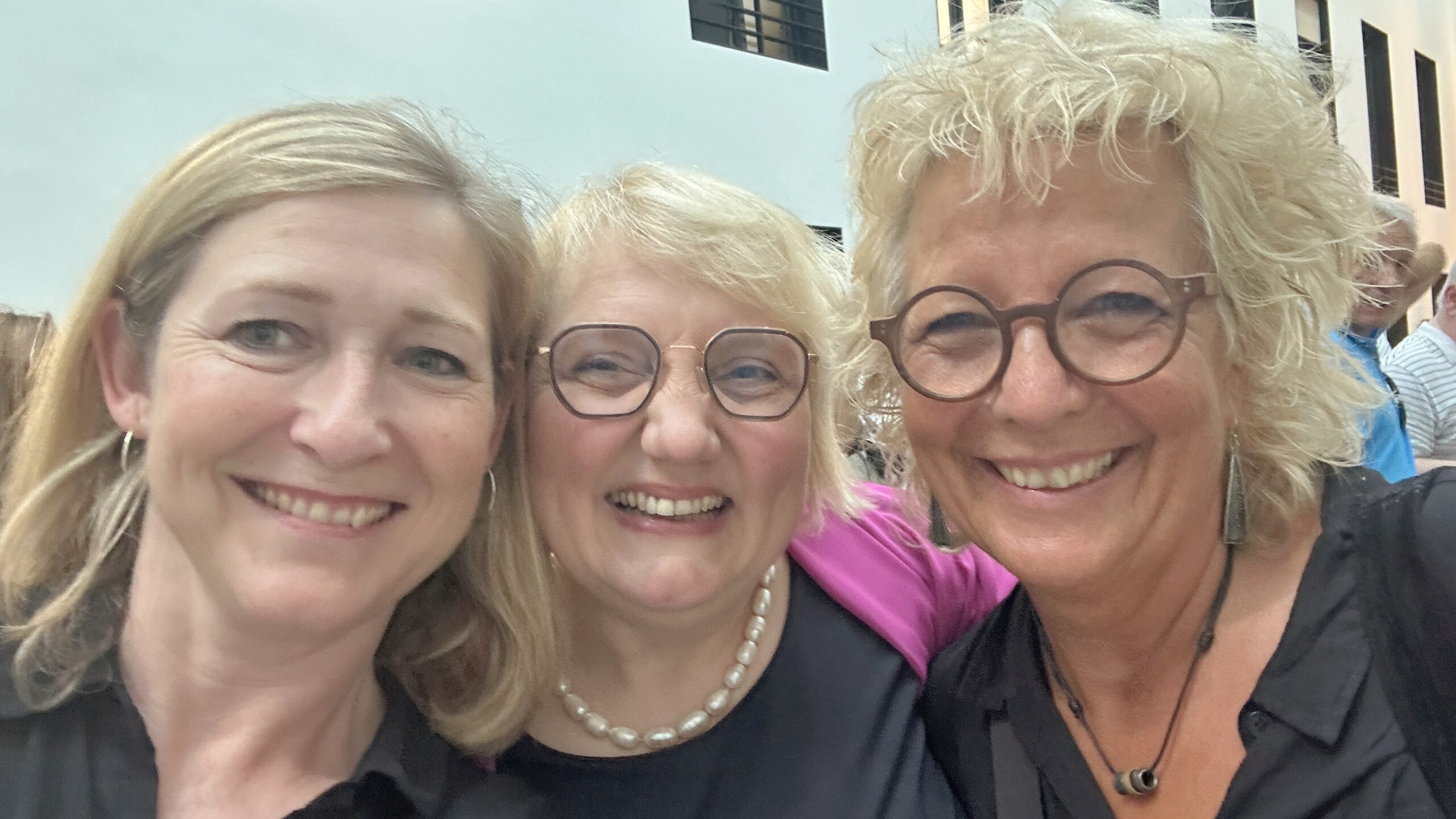 Selfie mit Beate Müller-Gemmeke beim Hoffest des BMAS.